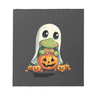 Bloc De Notas Cute Halloween Turtle Ghost with Candy (5)