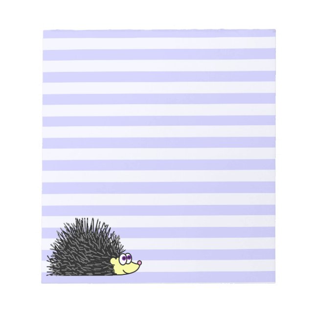 Bloc de notas Cute Hedgehog - Banda azul (Frente)