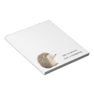 Bloc De Notas Cute Hedgehogs