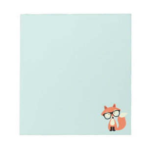 Bloc De Notas Cute Hipster Red Fox