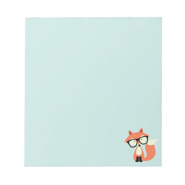 Bloc De Notas Cute Hipster Red Fox (Frente)