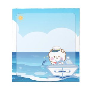 Bloc De Notas Cute Kawaii Chibi Capitán del Mar