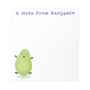 Bloc De Notas Cute kawaii papaya paw personalizado ilustracion