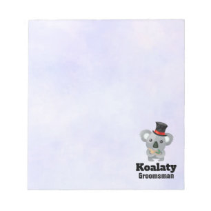 Bloc De Notas Cute Koala Pun Koalaty Groomsman