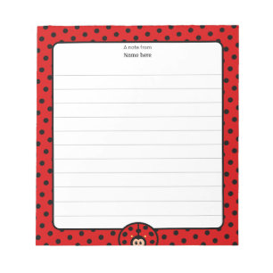 Bloc De Notas Cute Lady Bug Lined