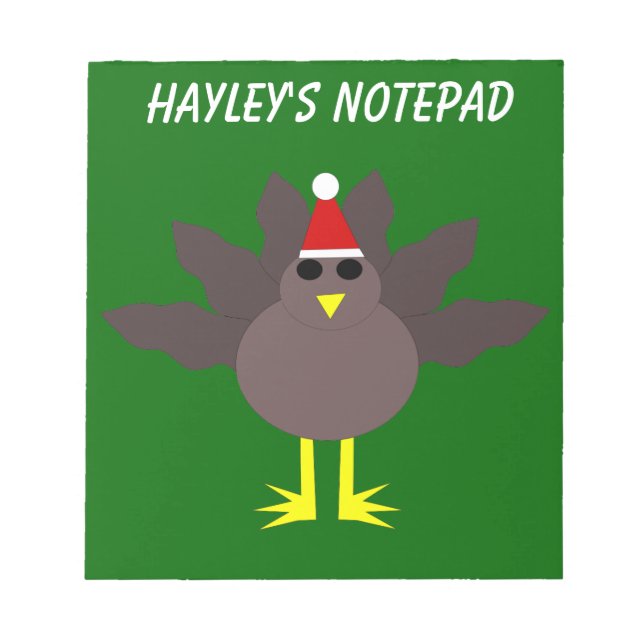 Bloc De Notas Cute Navidades Personalizable para Turquía (Frente)