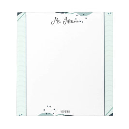 Bloc De Notas Cute Pastel Frame Teacher Notepad