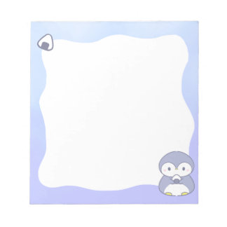 Bloc De Notas Cute Penguin Notepad | Kawaii Pastel Memo Pad