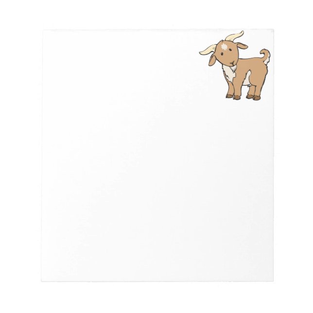 Bloc De Notas Cute Personalizado Goat (Frente)