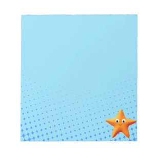Bloc De Notas Cute Personalizado Starfish Blue Ocean