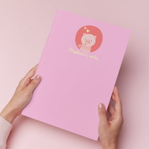 Bloc De Notas Cute Piglet - Chica personalizado