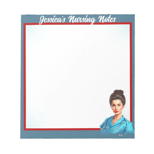 Bloc De Notas Cute Pinup_ Enfermería en mi sangre (Frente)