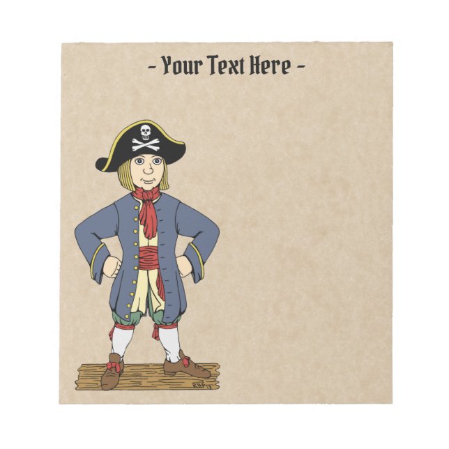 Bloc De Notas Cute Pirate Lad (Frente)