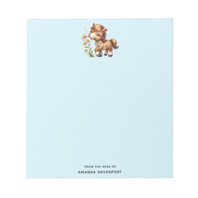 Bloc De Notas Cute Pony Eating Daisies (Frente)