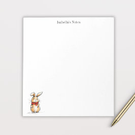 Bloc De Notas Cute Rabbit Bunny Illustration Personalized