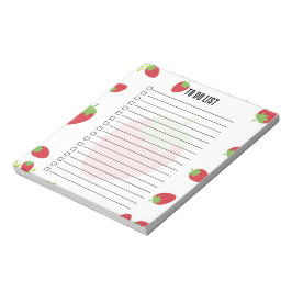 Bloc De Notas Cute Strawberry To-Do List Notepad