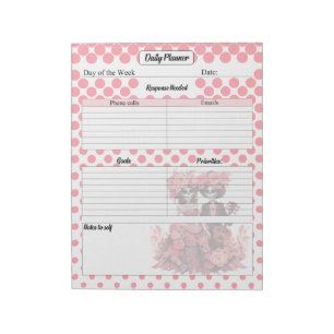 Bloc De Notas Cute Sugar Skull Daily Planner