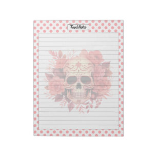Bloc De Notas Cute Sugar Skull Food Notes