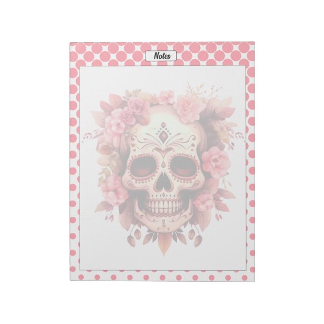 Bloc De Notas Cute Sugar Skull Notes (Lado Izquierdo)