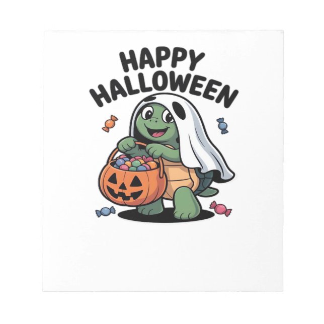 Bloc De Notas Cute Turtle Ghost Costume � Adorable Halloween Tri (Frente)