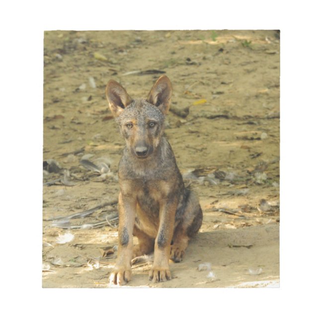 Bloc De Notas Cute Wolf Cub (Frente)