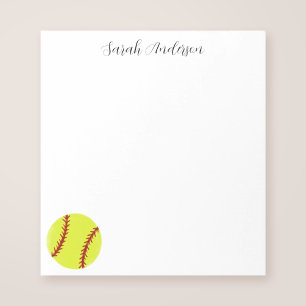Bloc De Notas Cuto Softball personalizado
