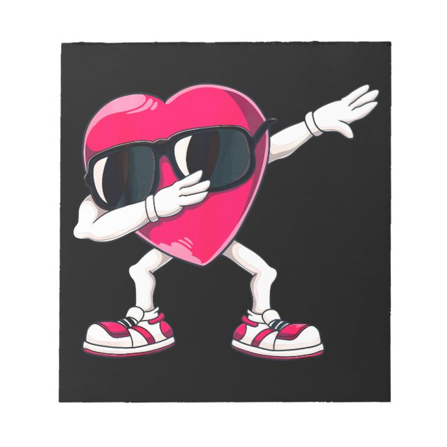 Bloc De Notas Dabbing Heart Graciosos Regalos Chicas Niños (Frente)