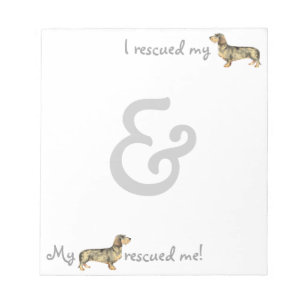 Bloc De Notas Dachshund con cable de rescate