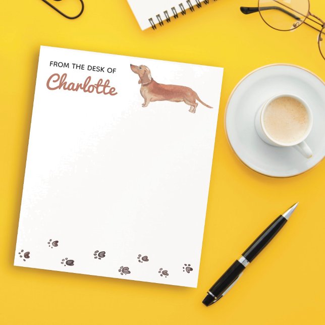 Bloc De Notas Dachshund Dog Notepad (Subido por el creador)