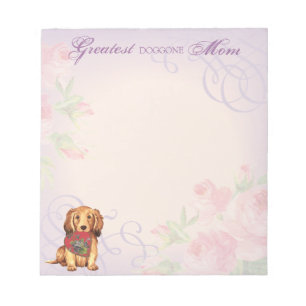 Bloc De Notas Dachshund Heart Mom