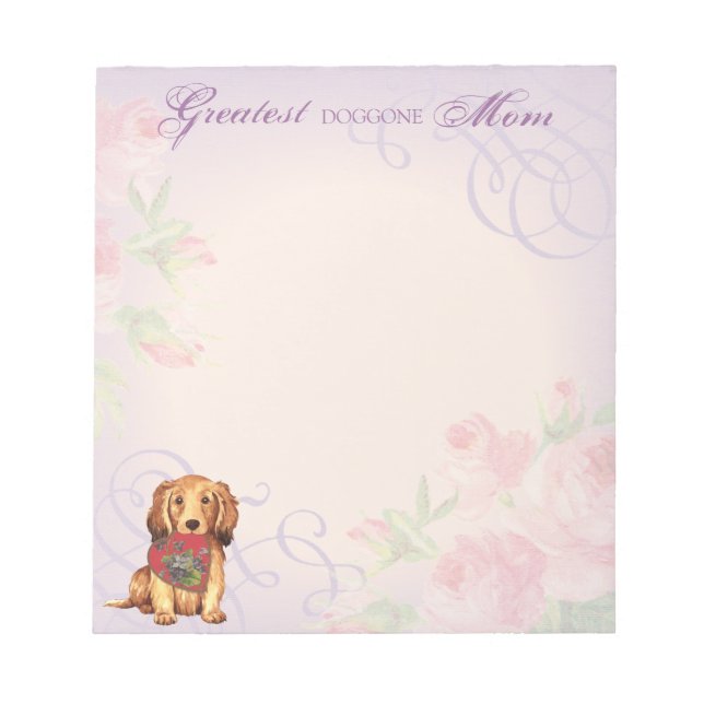 Bloc De Notas Dachshund Heart Mom (Frente)