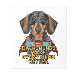 Bloc De Notas Dachshunds lo hacen mejor