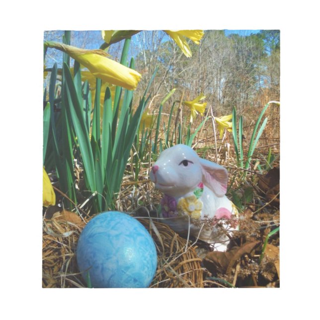 Bloc De Notas Daffodils y huevo de Pascua Azul (Frente)