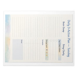 Bloc De Notas Daily Planner – Smart to do list | Tuesday 