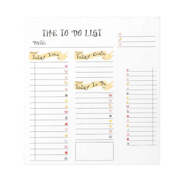 Bloc De Notas Daily to do list (Frente)