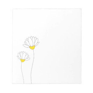 Bloc De Notas Daisies de mano dibujada