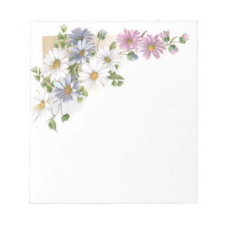 Bloc De Notas Daisies Victorian Trade Card