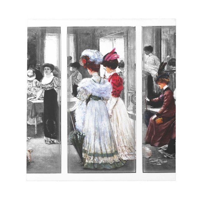 Bloc De Notas damas victorianas de época (Frente)