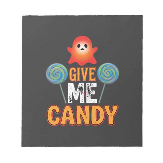 Bloc De Notas Dame Caramelo Fantasma de Halloween_1 (Frente)