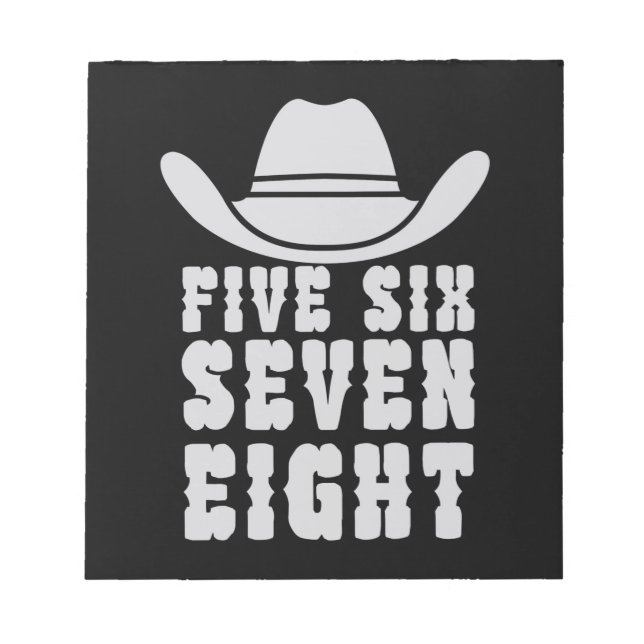 Bloc De Notas Danceline Five Six Seven Eight (Frente)