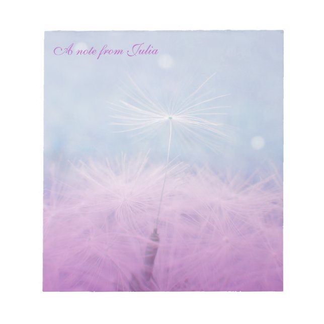 Bloc De Notas Dandilion Wish Notebook, Jotter, Notepad (Frente)