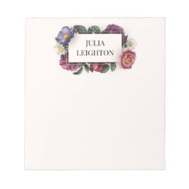 Bloc De Notas Dark Florals