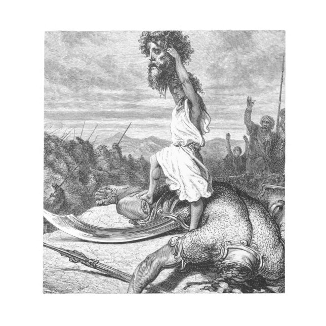 Bloc De Notas David Slay Goliath De Gustave Dore 1886 (Frente)