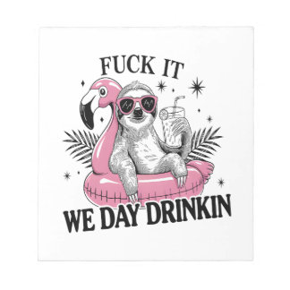 Bloc De Notas Day drinkin Sloth