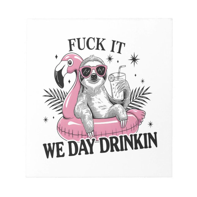 Bloc De Notas Day drinkin Sloth (Frente)