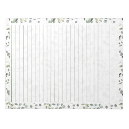 Bloc De Notas De 40 Páginas Con Diseño De Acuarela