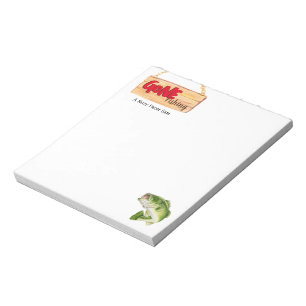 Bloc de notas de 5,5" x 6" de pesca en marcha - 40
