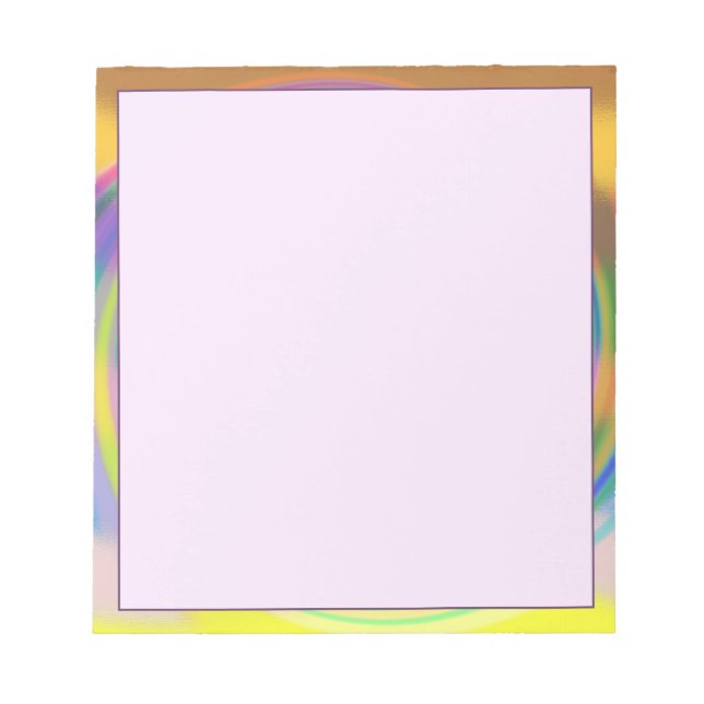 Bloc de notas de 5,5" x 6" - giratorio multicolor (Frente)