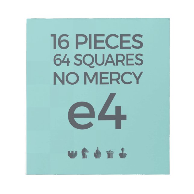 Bloc de notas de ajedrez: Sin piedad (Frente)