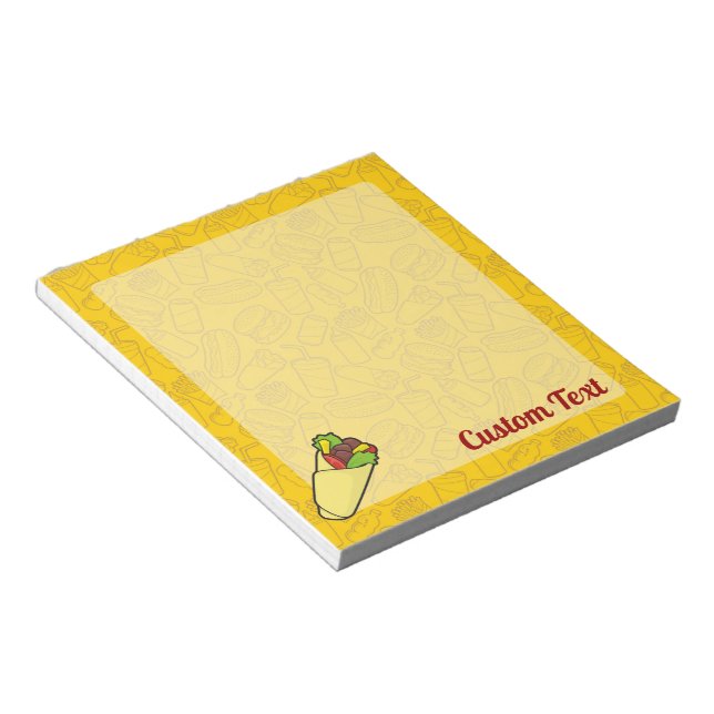 Bloc de notas de ajuste de sándwich de tortilla (Lado Derecho)
